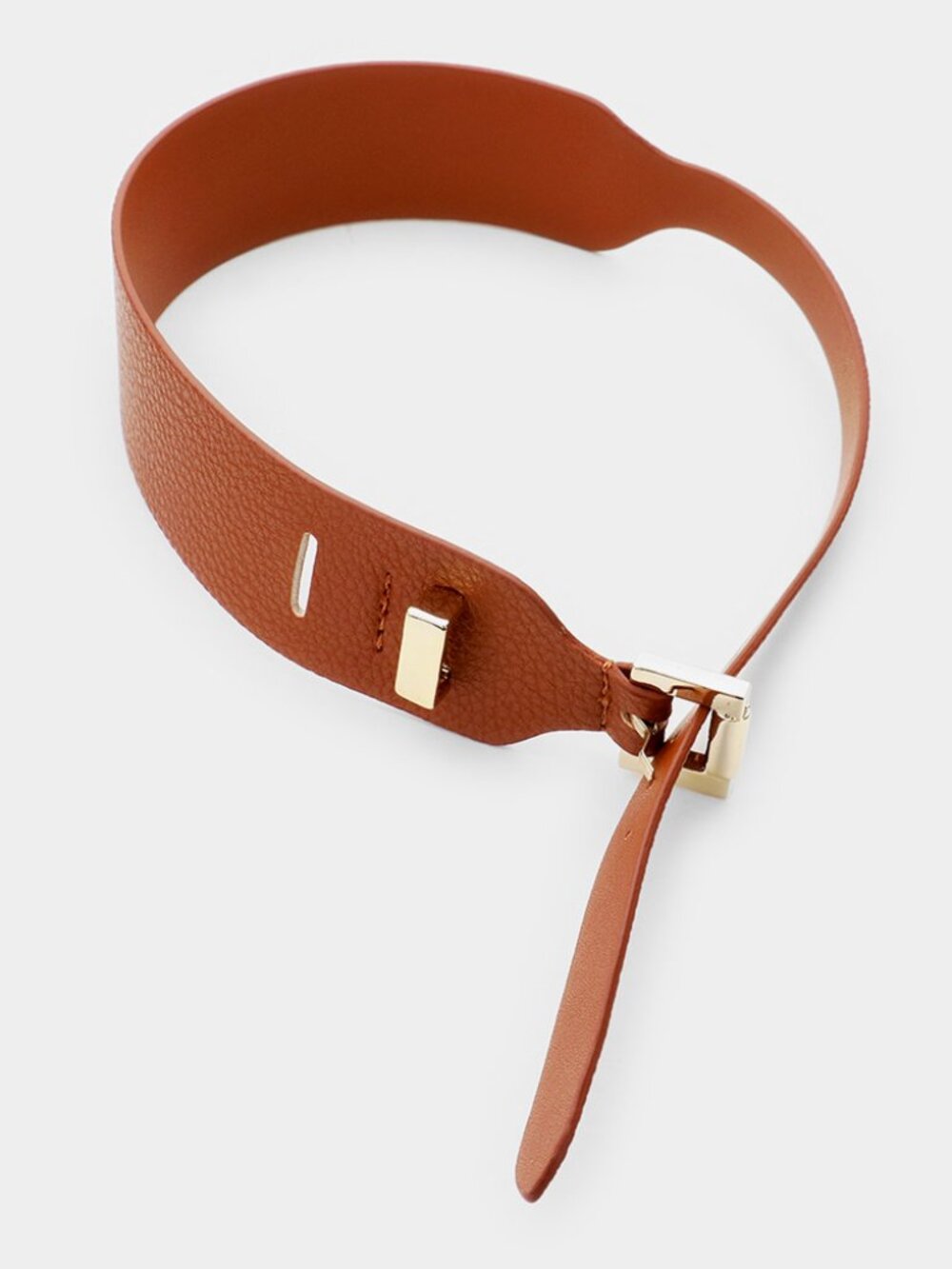 New Anthro Vibe Buckle Up Vegan Leather Wrap Cuff Bracelet in 5 Color Options - Picture 10 of 13